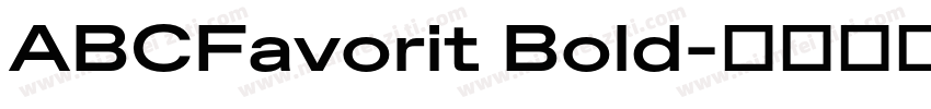 ABCFavorit Bold字体转换